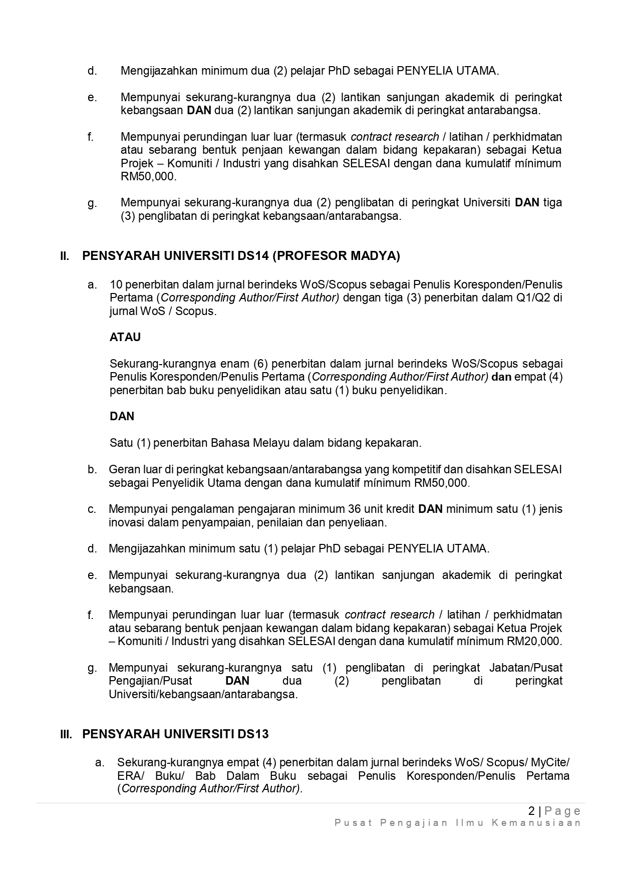 Iklan Kekosongan Jawatan Pensyarah Universiti Tetap 2025 Bidang Sejarah page 0002