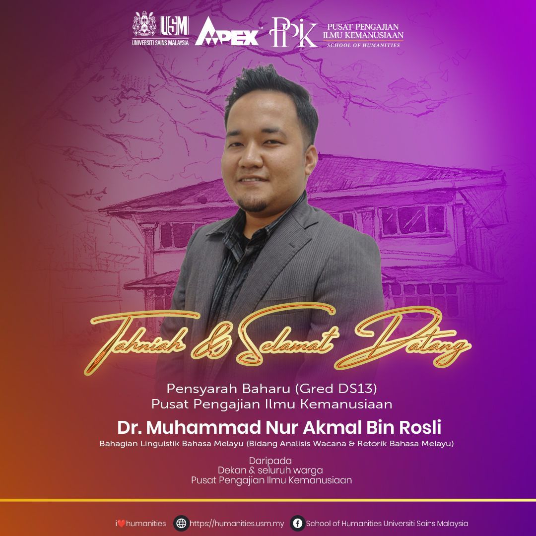 TAHNIAH SELAMAT DATANG DR. MUHAMMAD NUR AKMAL ROSLI