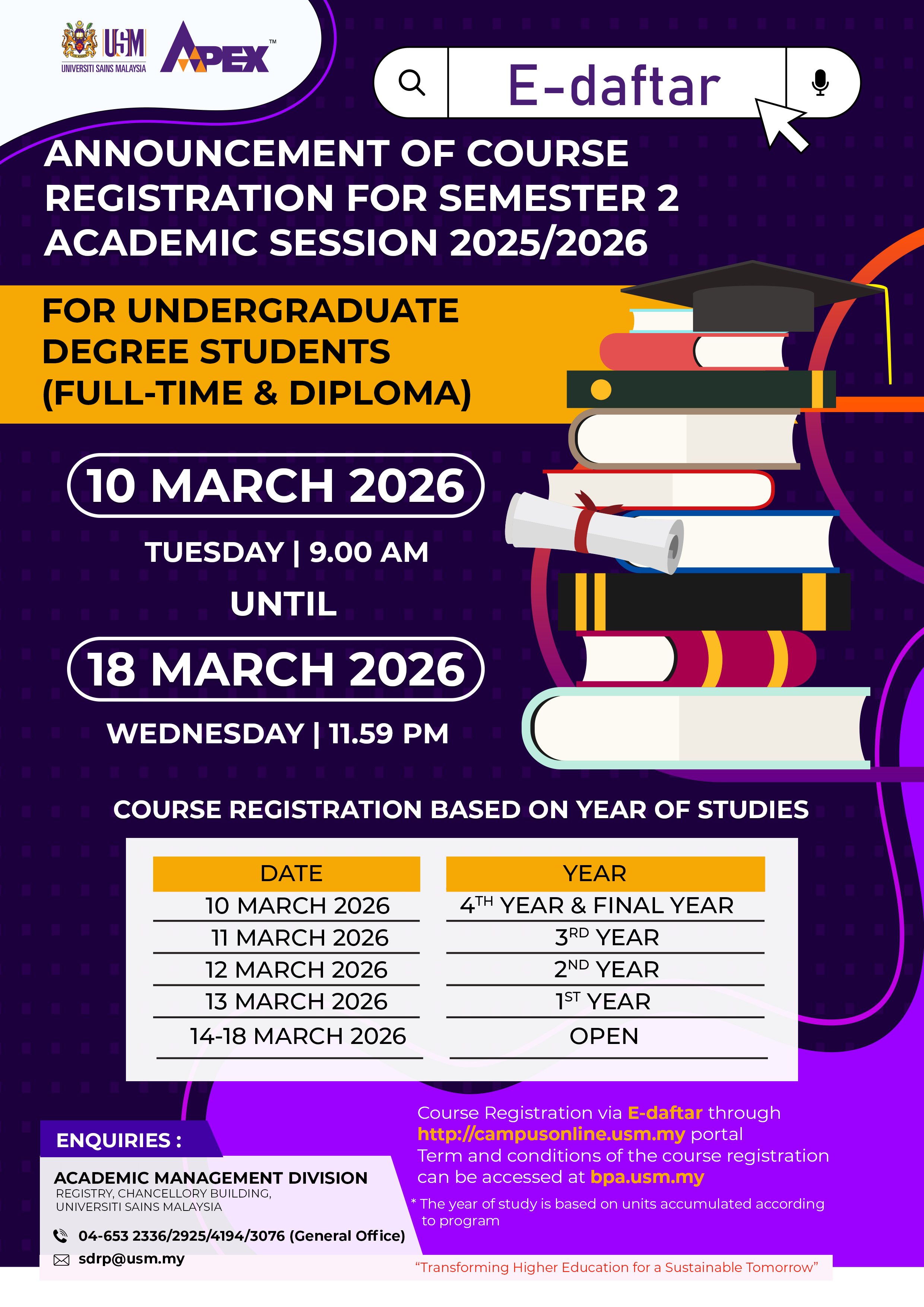 Poster English Version Registration Activity Circular SEM 2 2025.2026